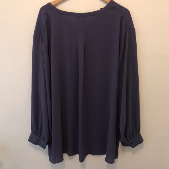 AVA & VIV deep blue/purple blouse - Picture 4 of 4